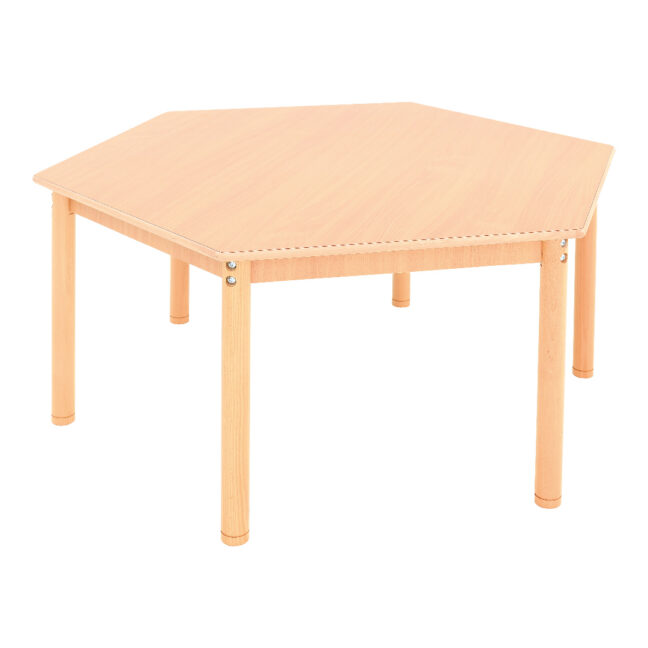 Tugevdatud lauaplaat - kuusnurkne 63 x 126 x 109 cm