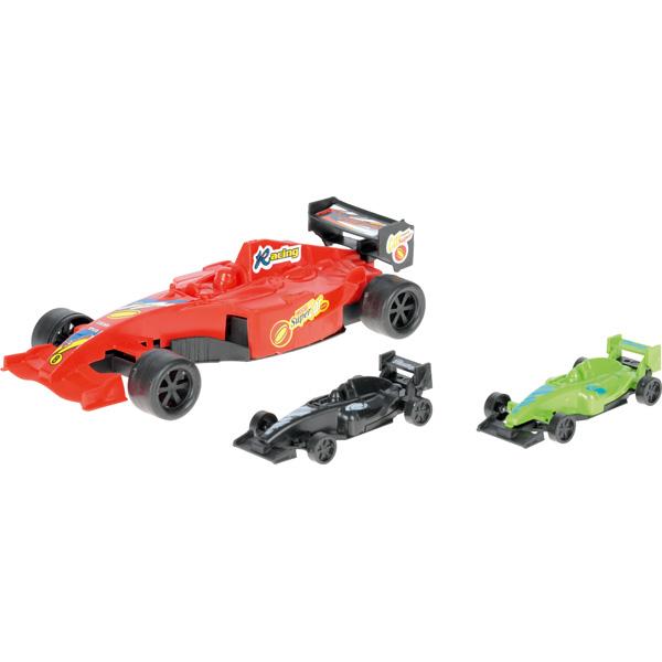Võidusõiduautode komplekt - 3 tk