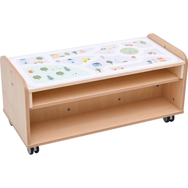 Flexi komplekt 129 - mobiilne riiul, linn - madal