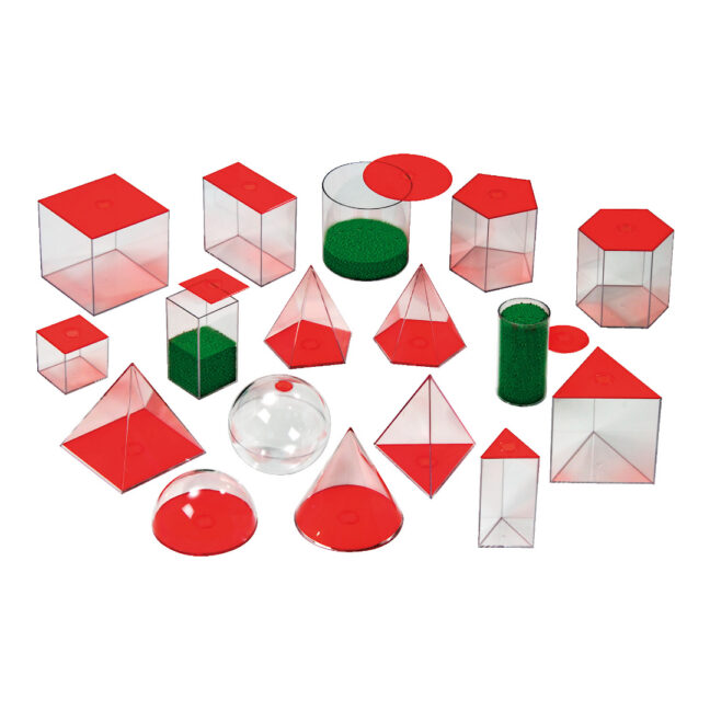 Geomeetriliste kujundite komplekt - 17 tk