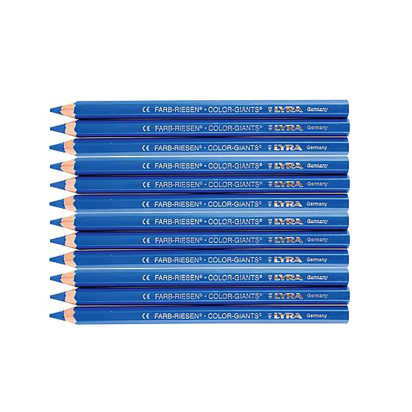 LYRA paksu südamikuga värvipliiatsid -12 tk, sinised