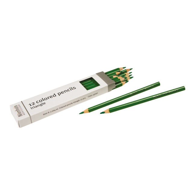 Montessori kolmnurksed värvipliiatsid - rohelised