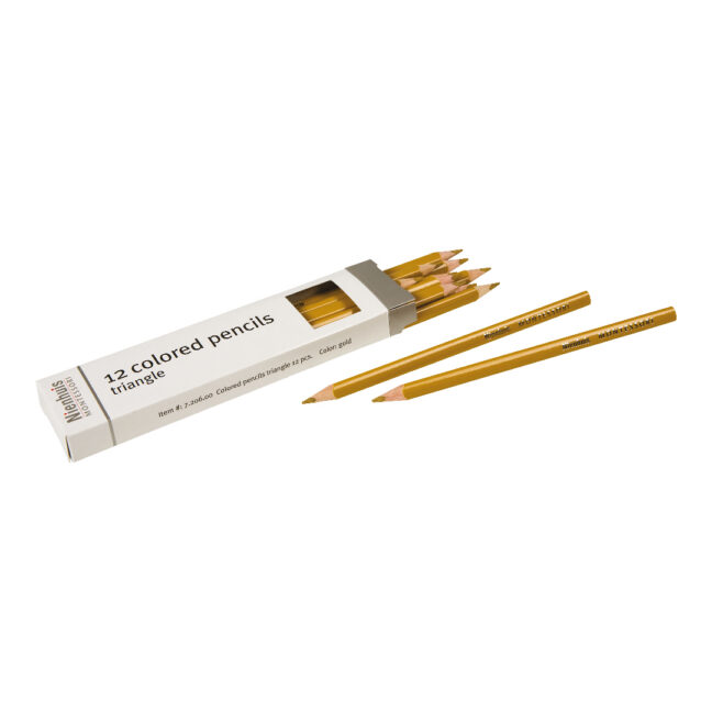 Montessori kolmnurksed värvipliiatsid - kuldsed