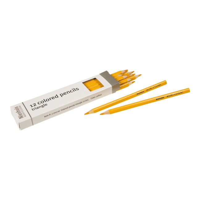 Montessori kolmnurksed värvipliiatsid - kollased