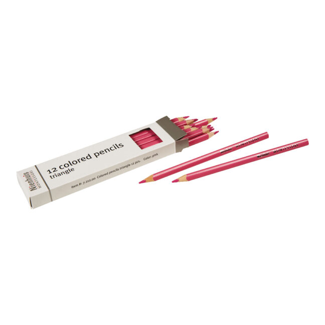 Montessori kolmnurksed värvipliiatsid - roosad