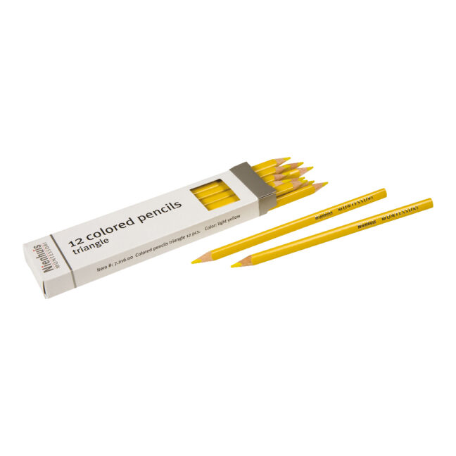 Montessori kolmnurksed värvipliiatsid - helekollane