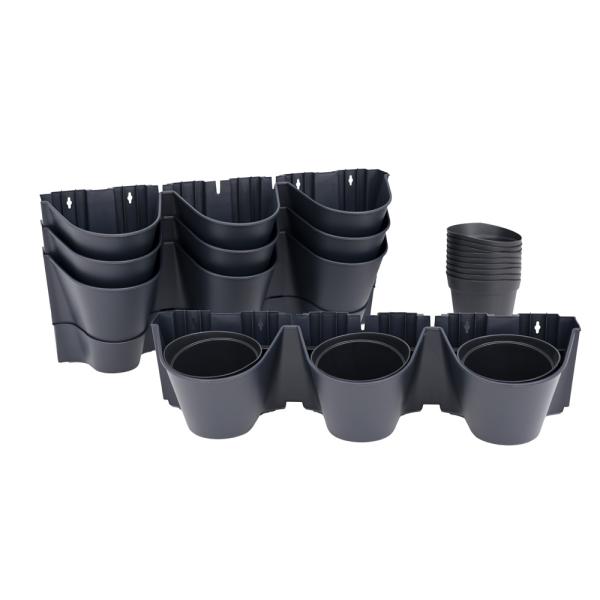 Modulaarsed seinale kinnitatavad lillepotid 12 taimele - antratsiithall