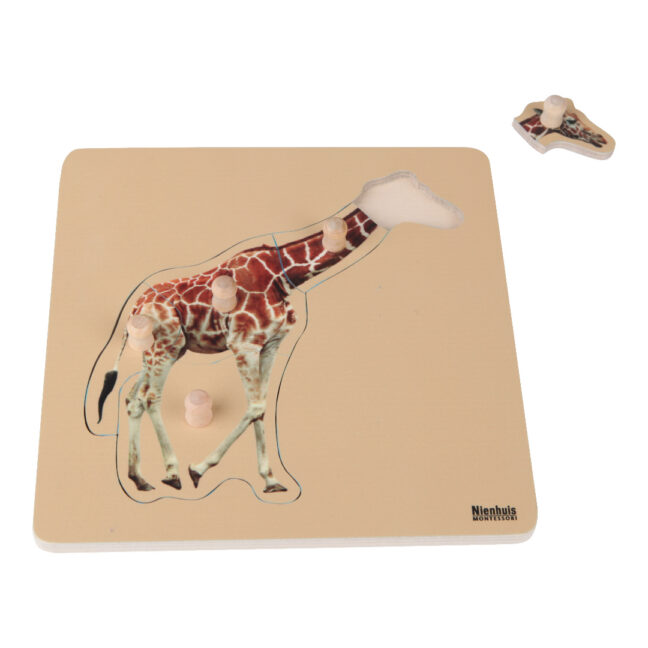 Montessori väikelapse pusle - kaelkirjak