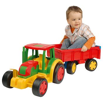 Hiiglaslik traktor haagisega 102 CM