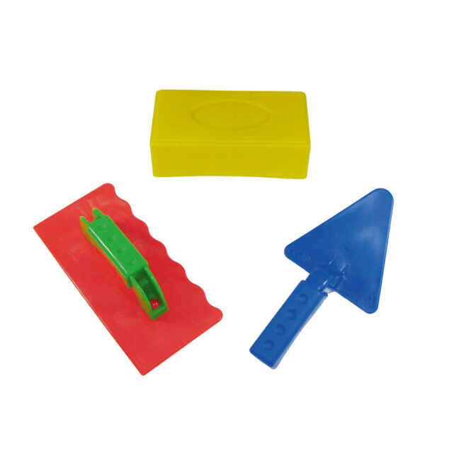 Liivaga mängimiseks mõeldud müüriladumiskomplekt