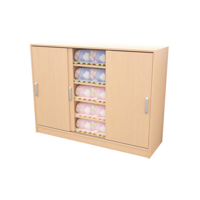 Väike voodipesuriidekapp ustega - kask