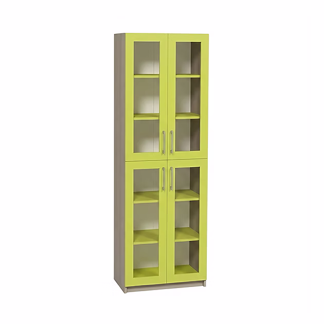 kapp 4 klaasukse ja riiulitega 702 x 405 x 2115
