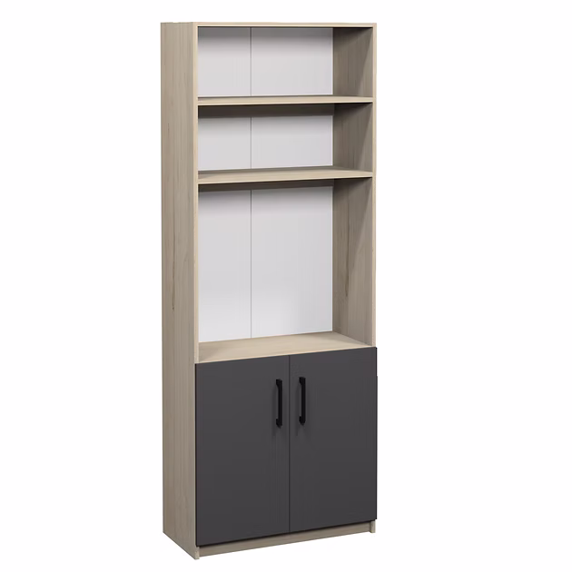 Poolsuletud kapp riiulitega 800 x 370 x 2110