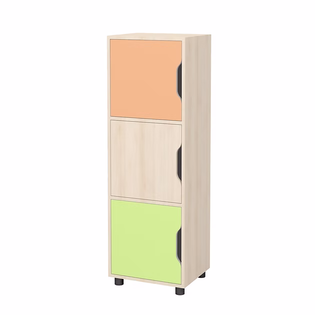 3-osaline laste kapp 460 x 380 x 1400